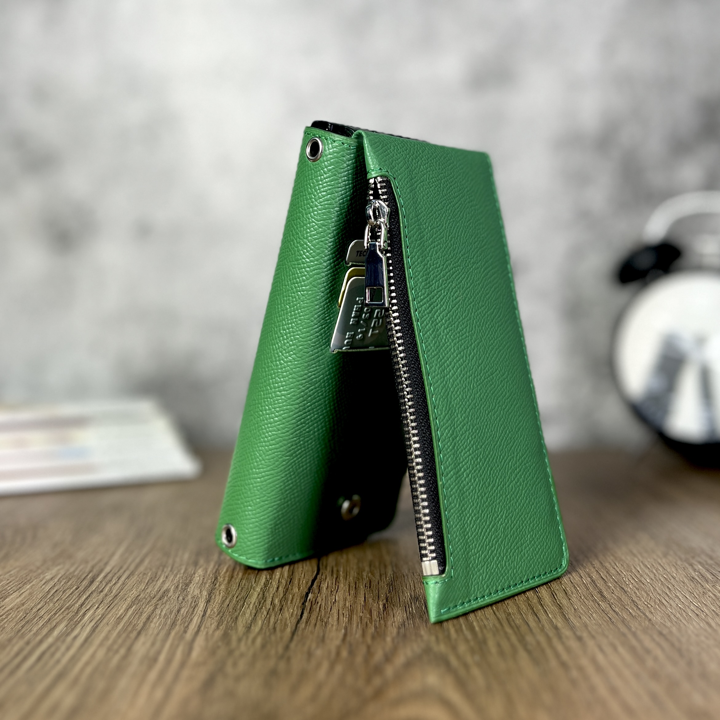 Ốp bao da thủ công Smart Wallet Cao Cấp da Epsom dành cho Sam Sung